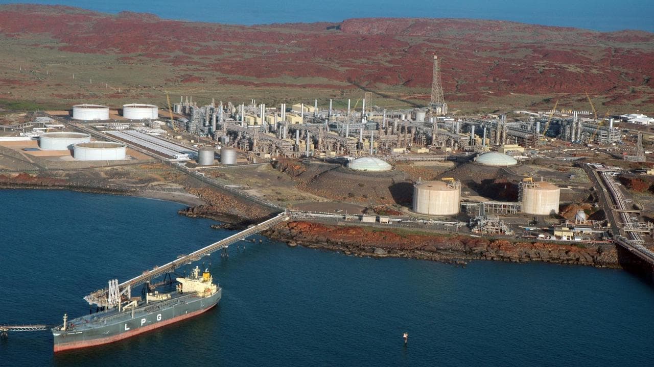 Woodside's North West Shelf gas plant in Karratha