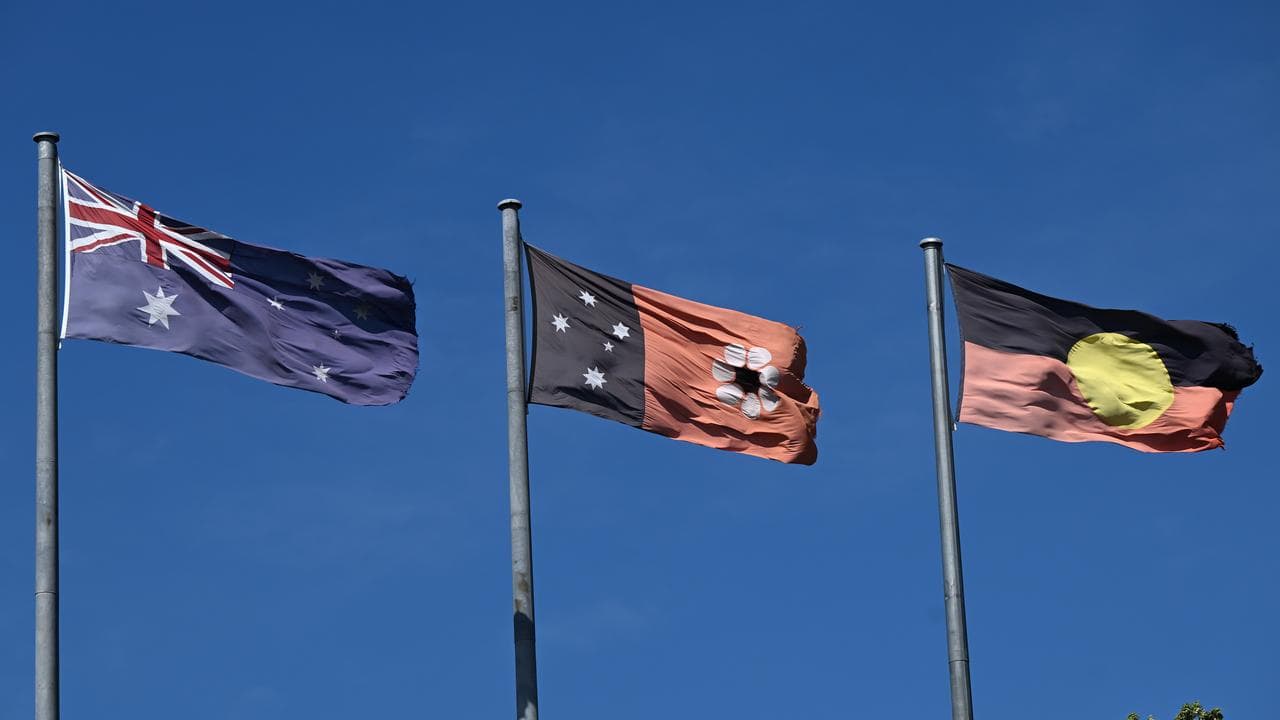 Northern Territory and Aboriginal flags