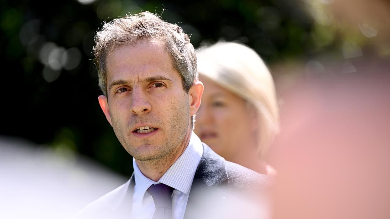 ACON President Dr Justin Koonin speaks to the media