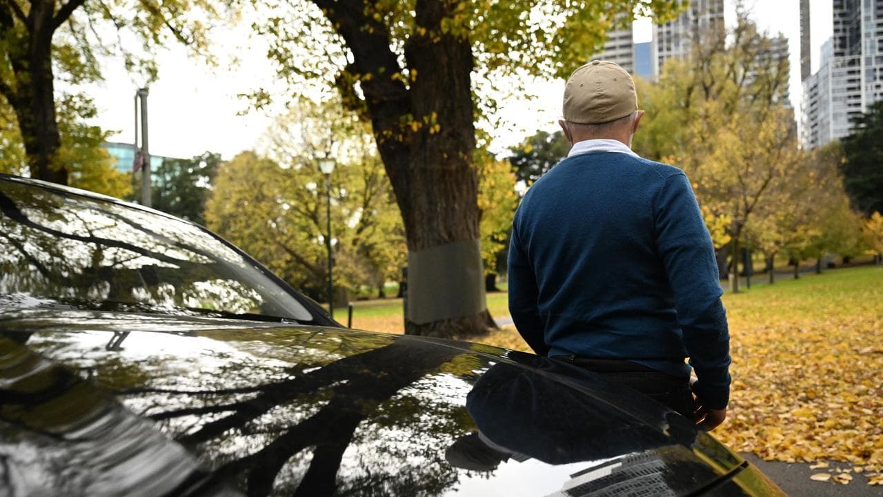Ride share driver poses for a photo in Melbourne