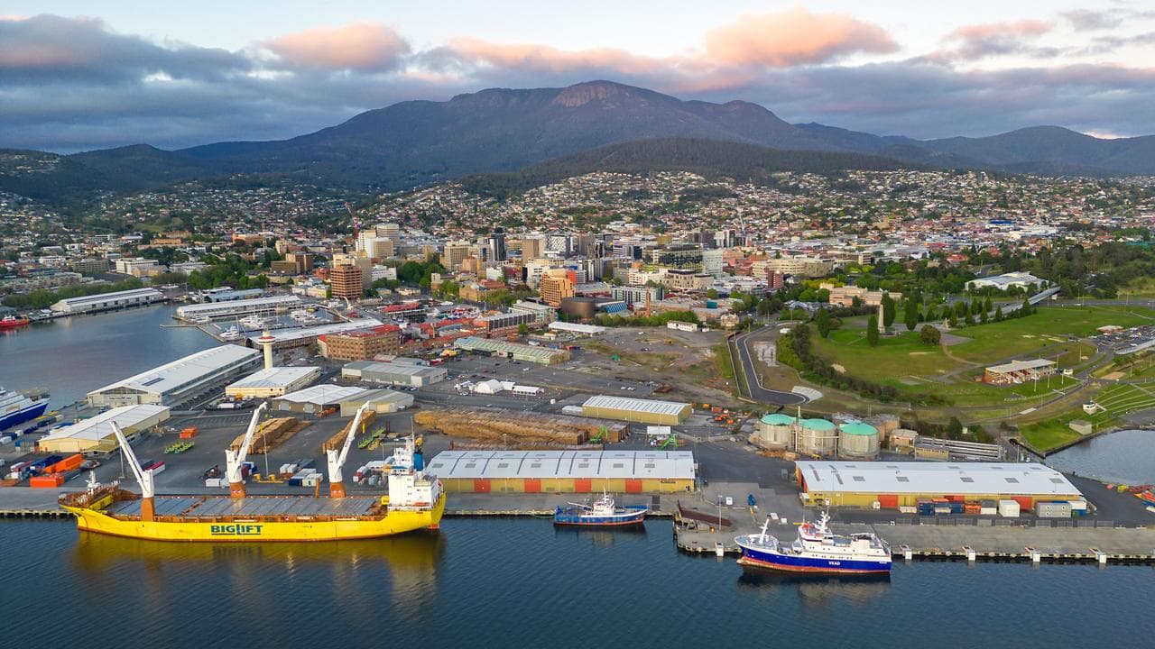 Macquarie Point aerial view