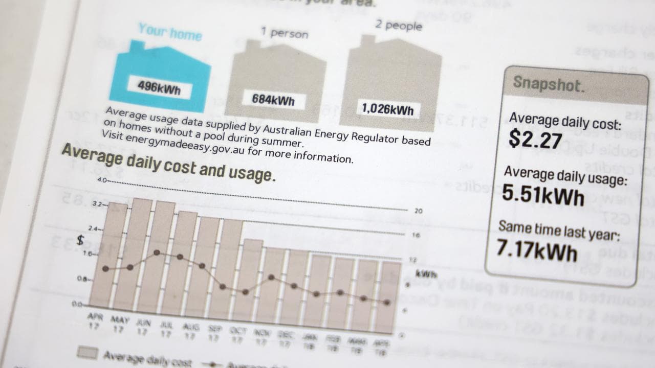 A residential power bill (file image)