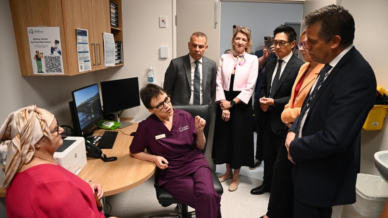 Health Minister Ryan Park (right) at the event in March