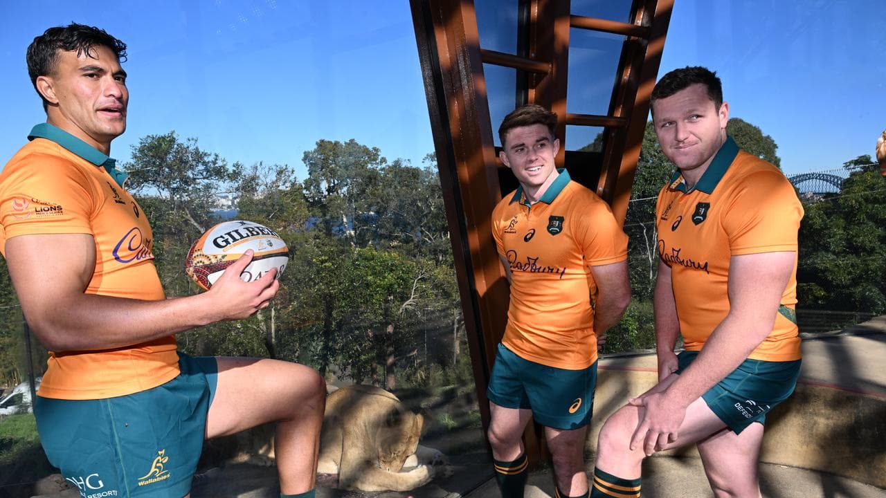 Joseph-Aukuso Suaalii, Andrew Kellaway and Angus Bell