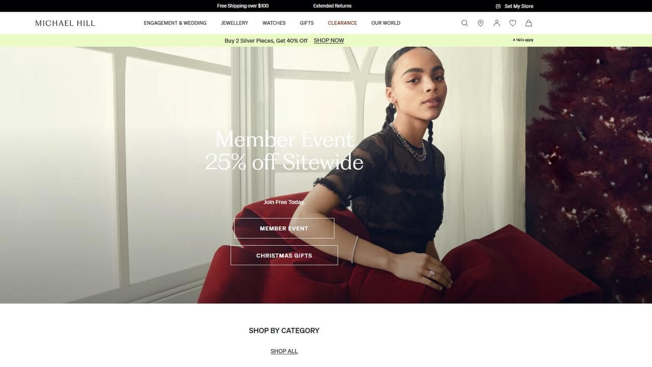 A Michael Hill advertisement