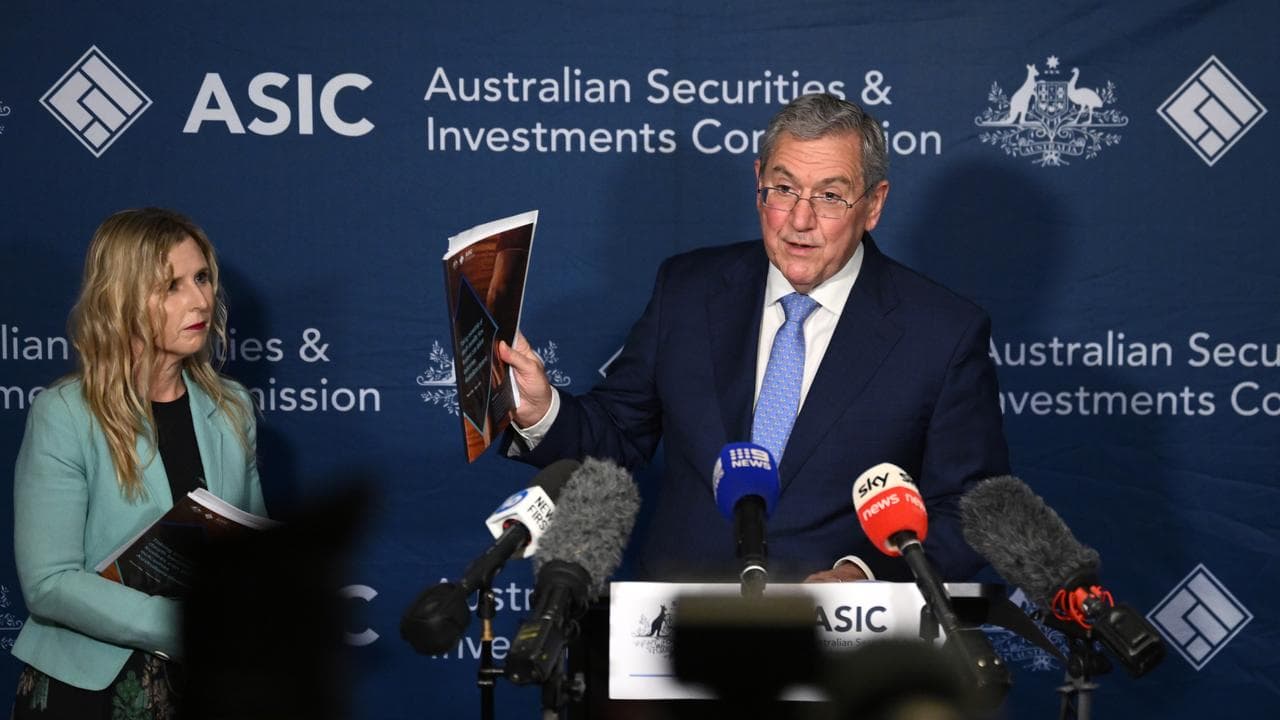 ASIC Chair Joe Longo (right) and Commissioner Simone Constant