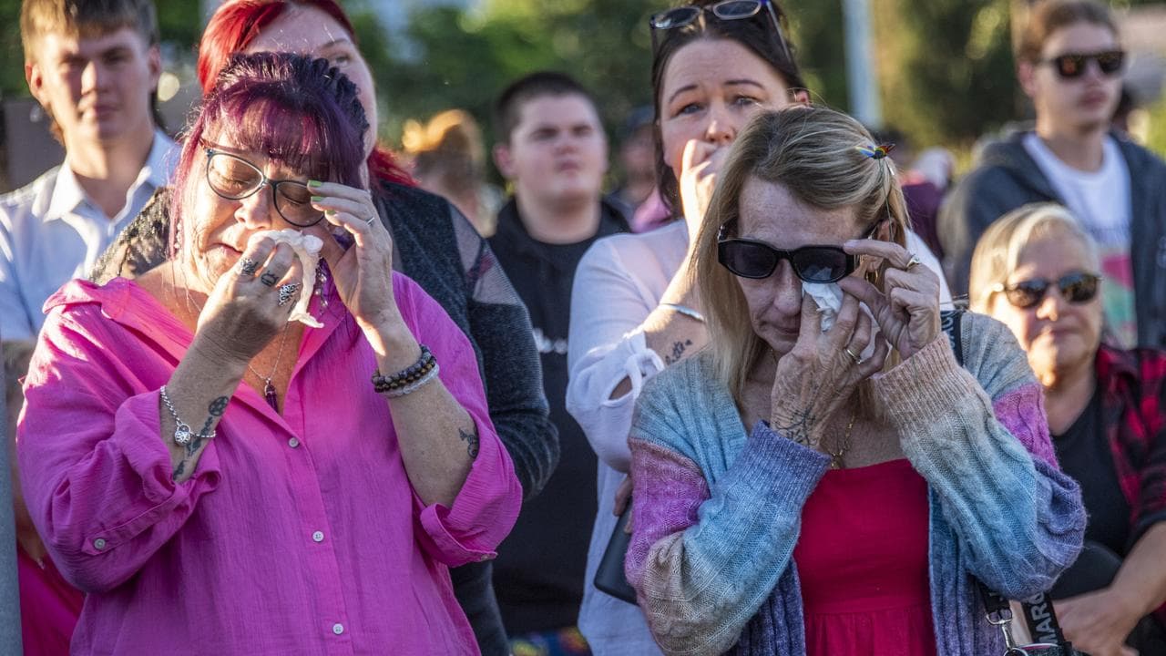 Mourners during a vigil for Pheobe Bishop (file image)