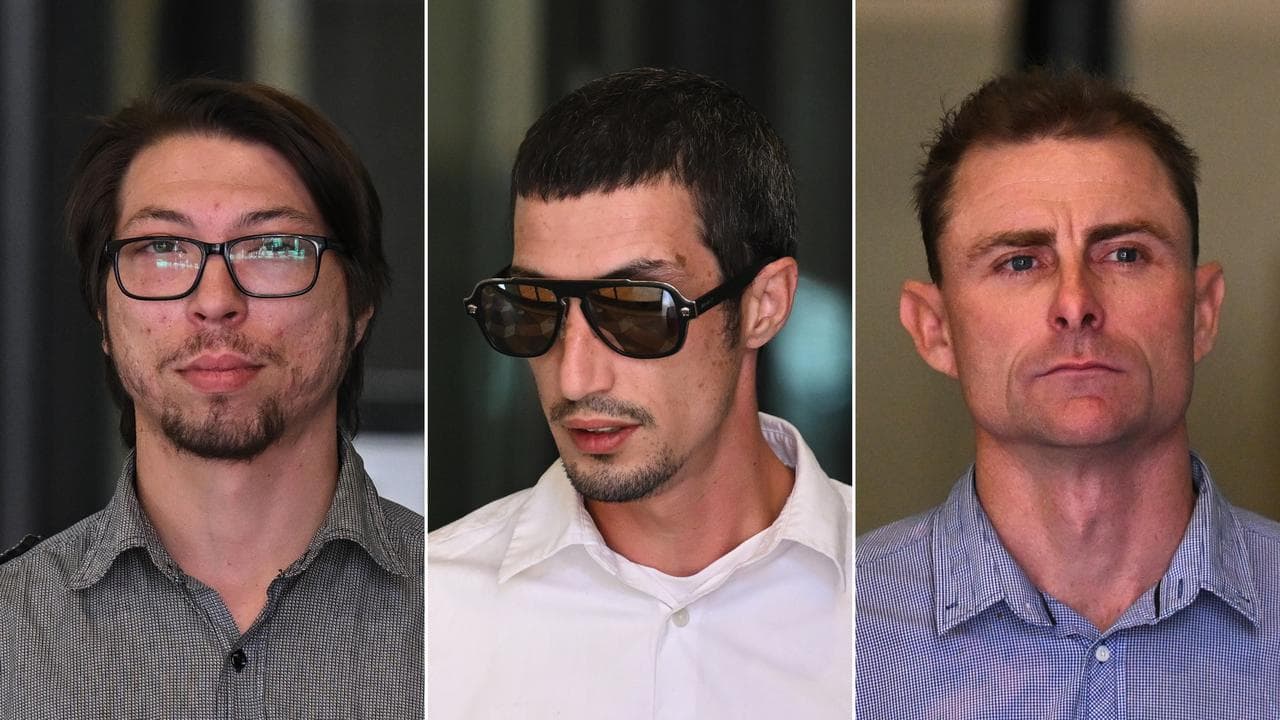 (L-R) Anthony Mitchel, Ryan Marshall and Daniel Muston (file)