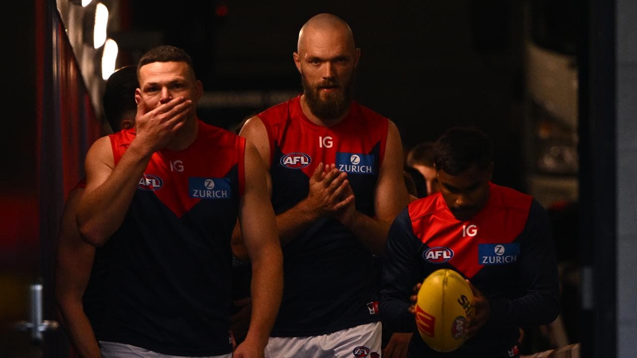 Steven May and Max Gawn.