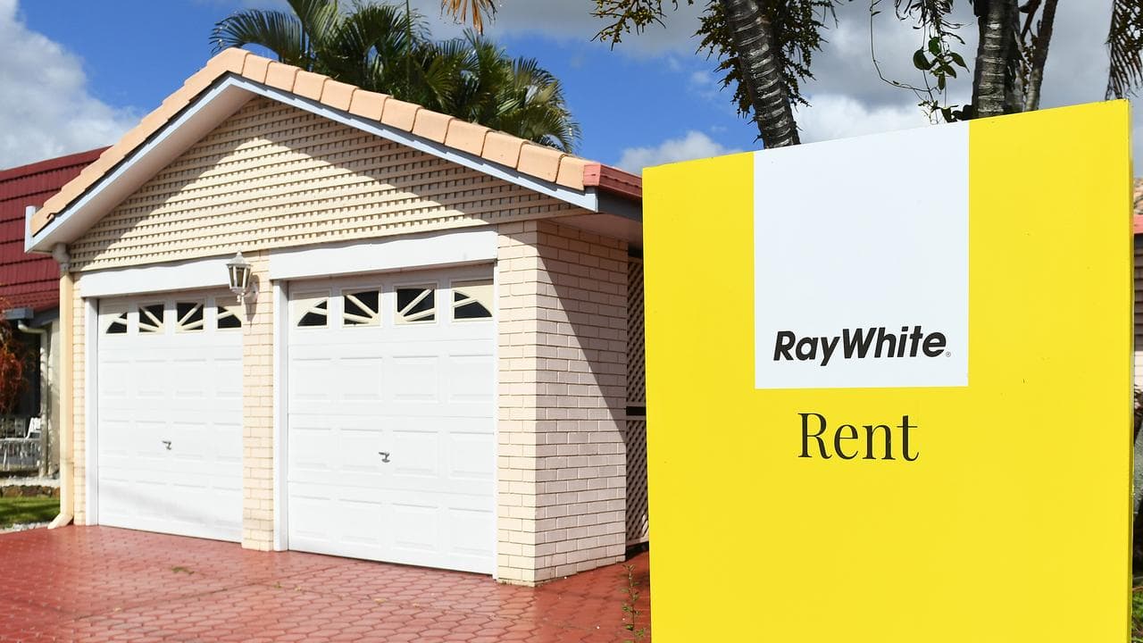 A rental outside a house (file image)