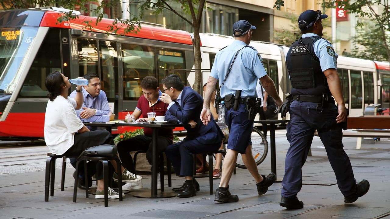 People in Sydney CBD