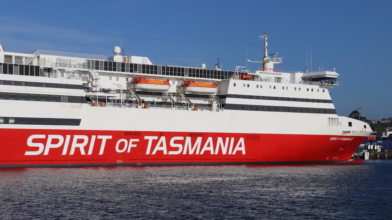 The Spirit of Tasmania docked in Devonport,