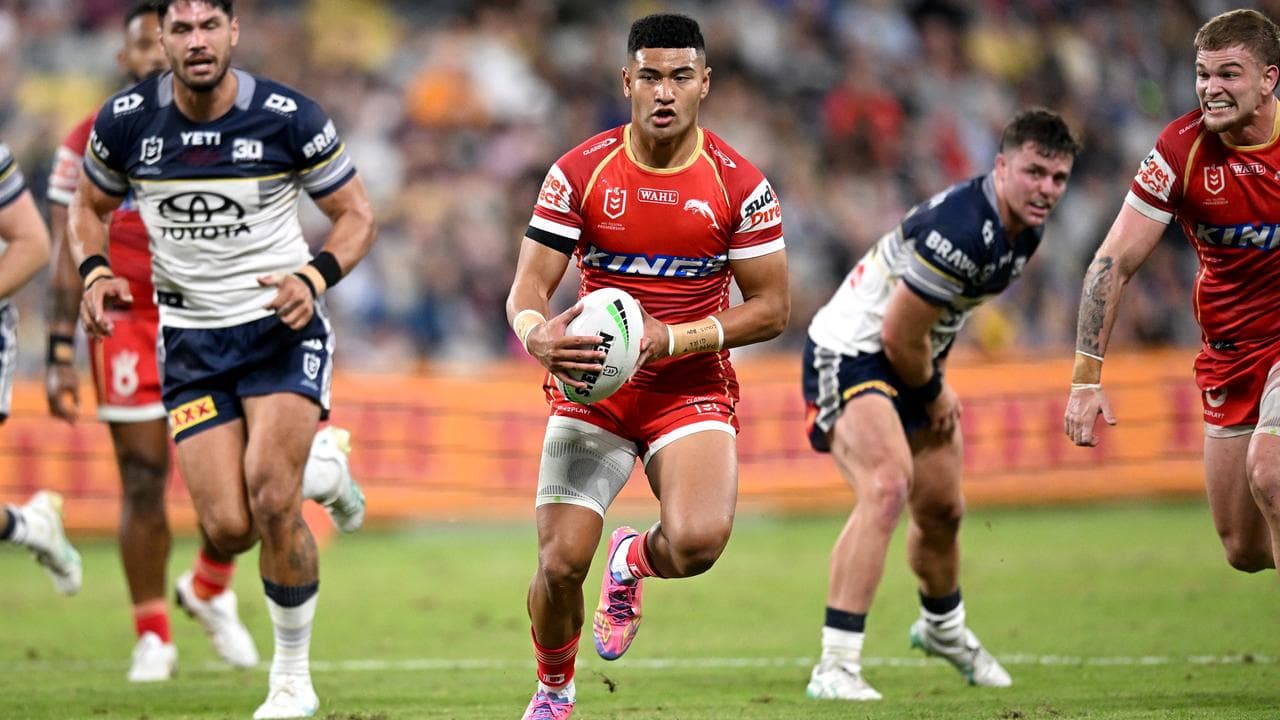 Isaiya Katoa of the Dolphins.