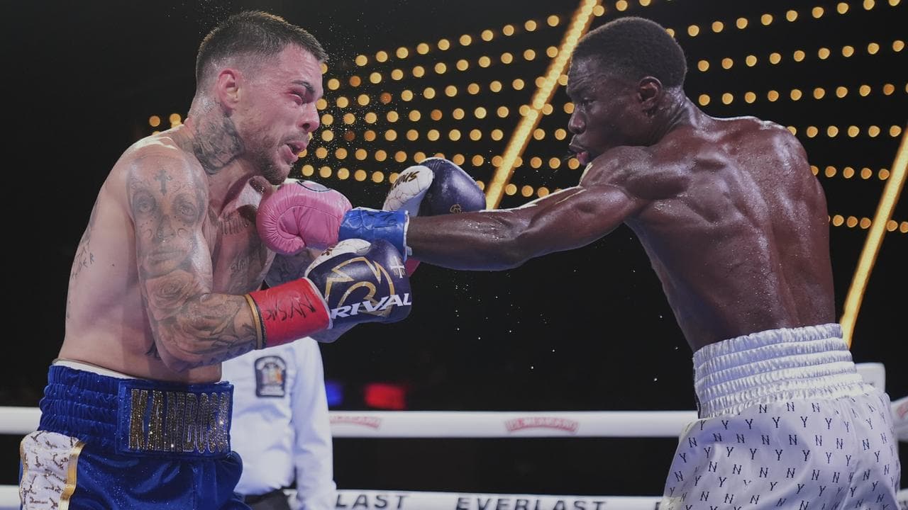 (L-R) George Kambosos Jr. and Richardson Hitchins.