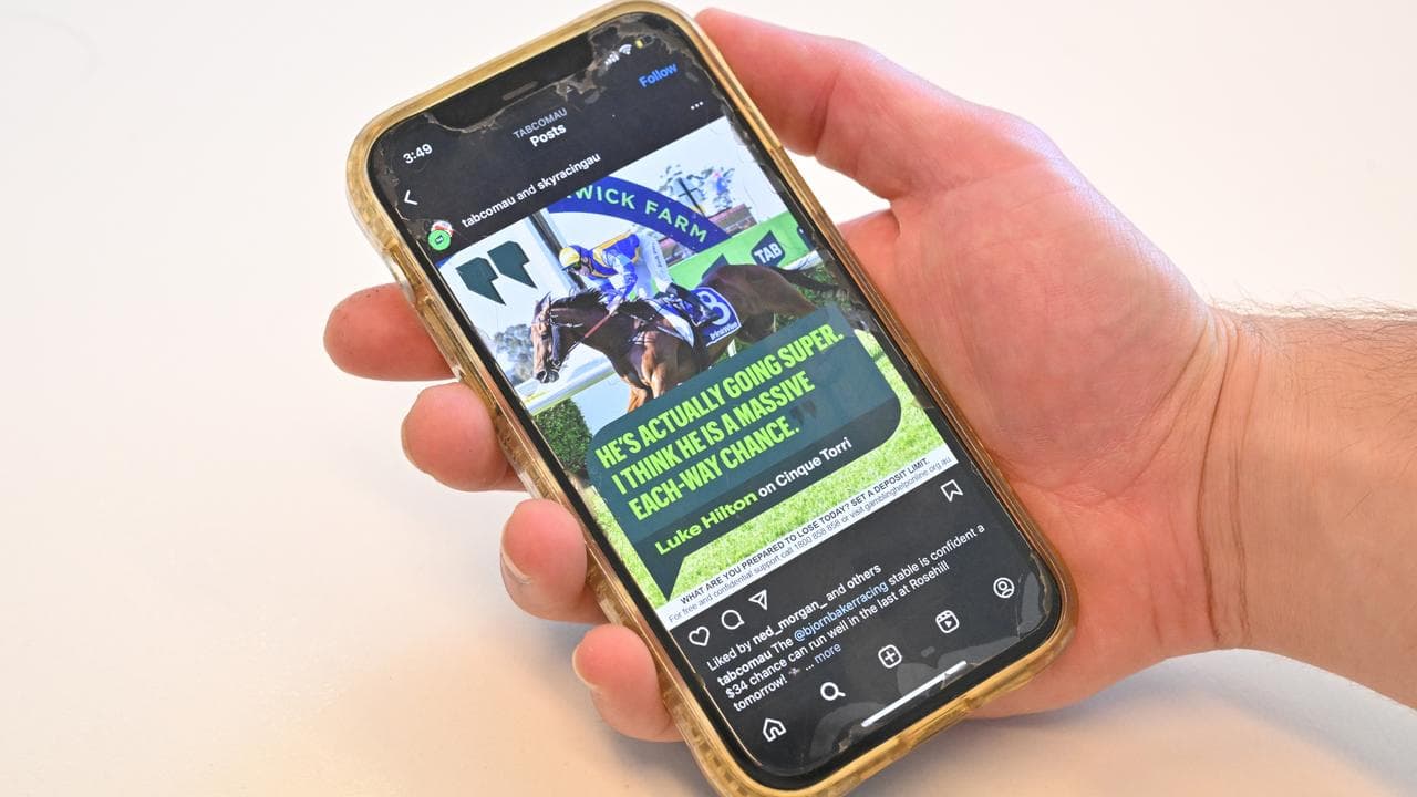 A digital gambling advertisement (file image)