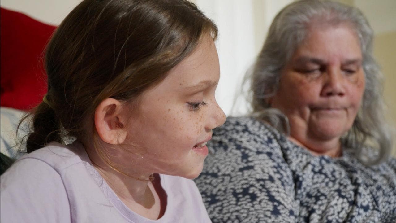 Amateil Speers and her grandmother Sharon Wilson
