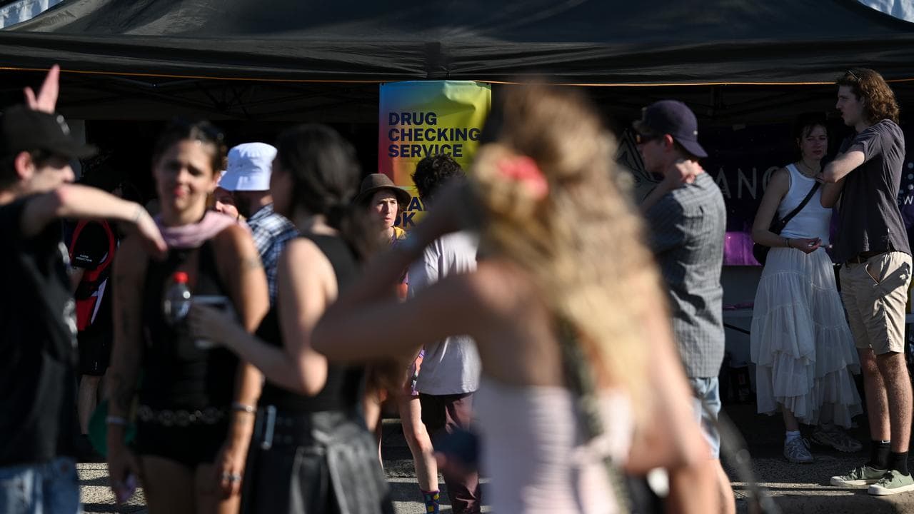 A pill testing trial at a music festival