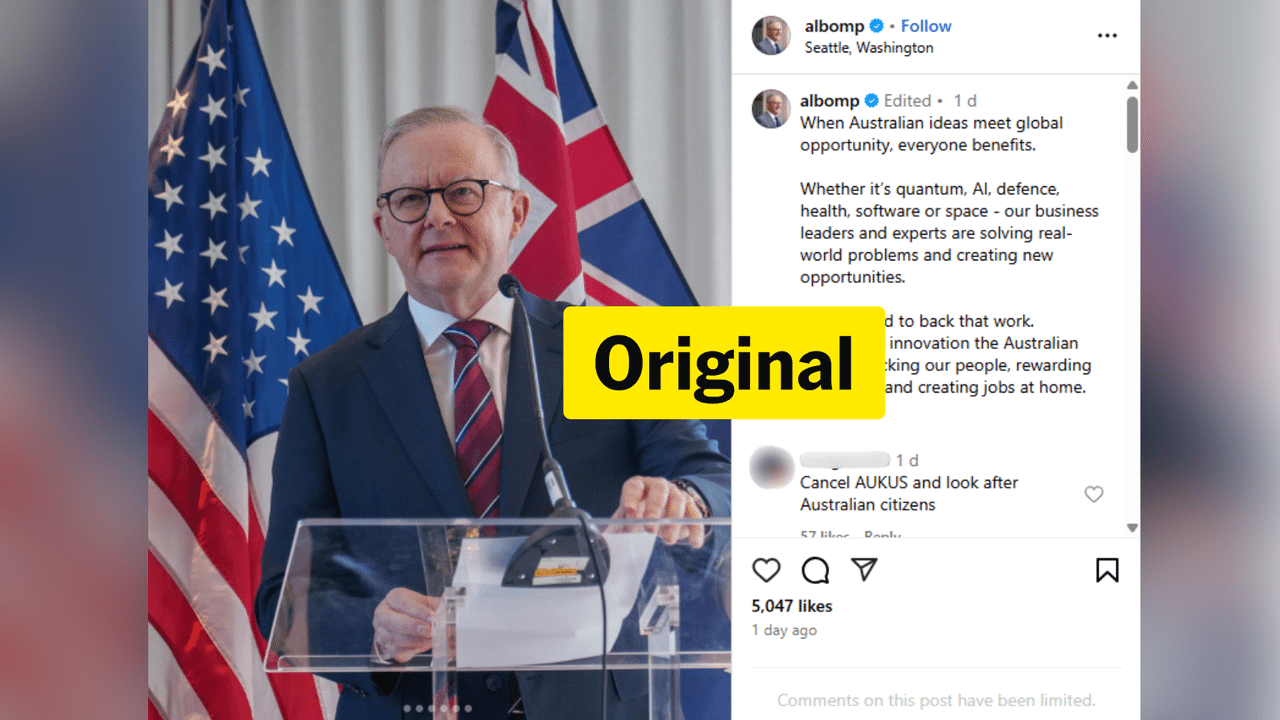 Anthony Albanese post about speech in Seattle, Washington June 2015