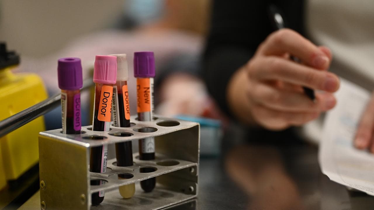 Donated blood from people who were in the United Kingdom