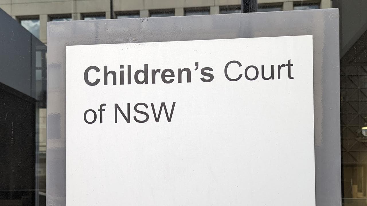 Signage at Parramatta Children's Court (file image)