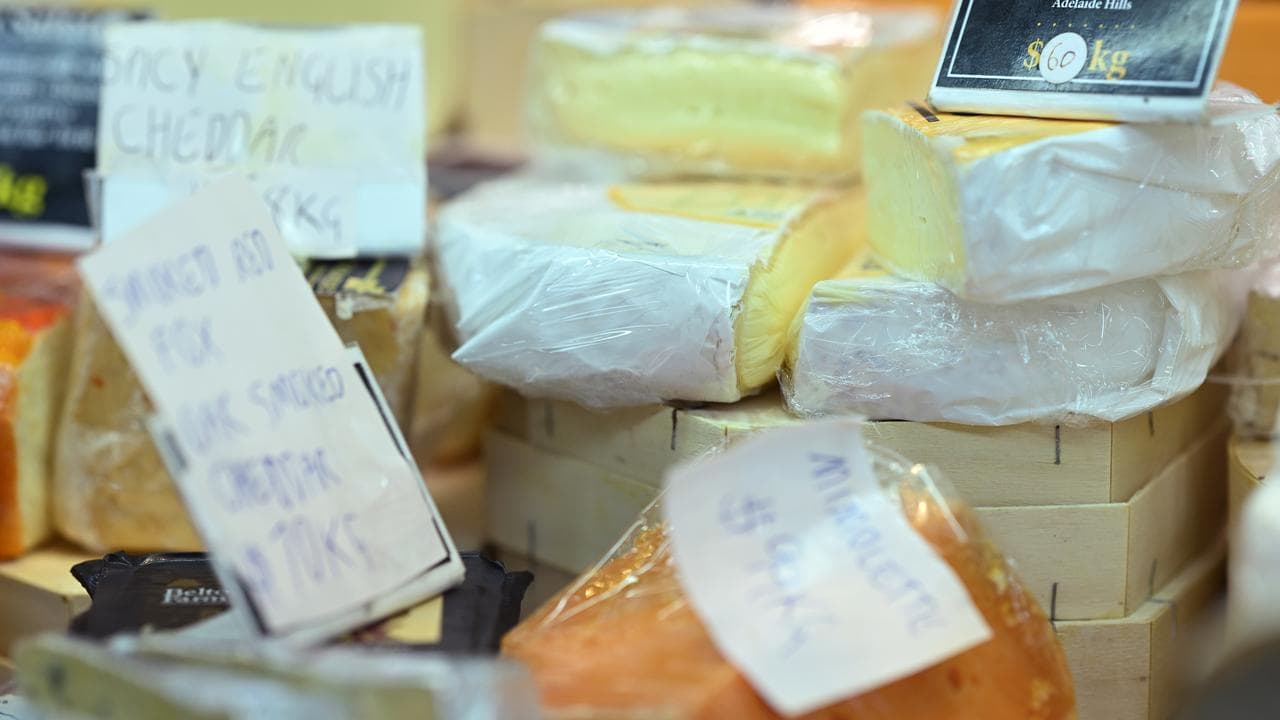 Cheese at the Queen Victoria Market in Melbourne