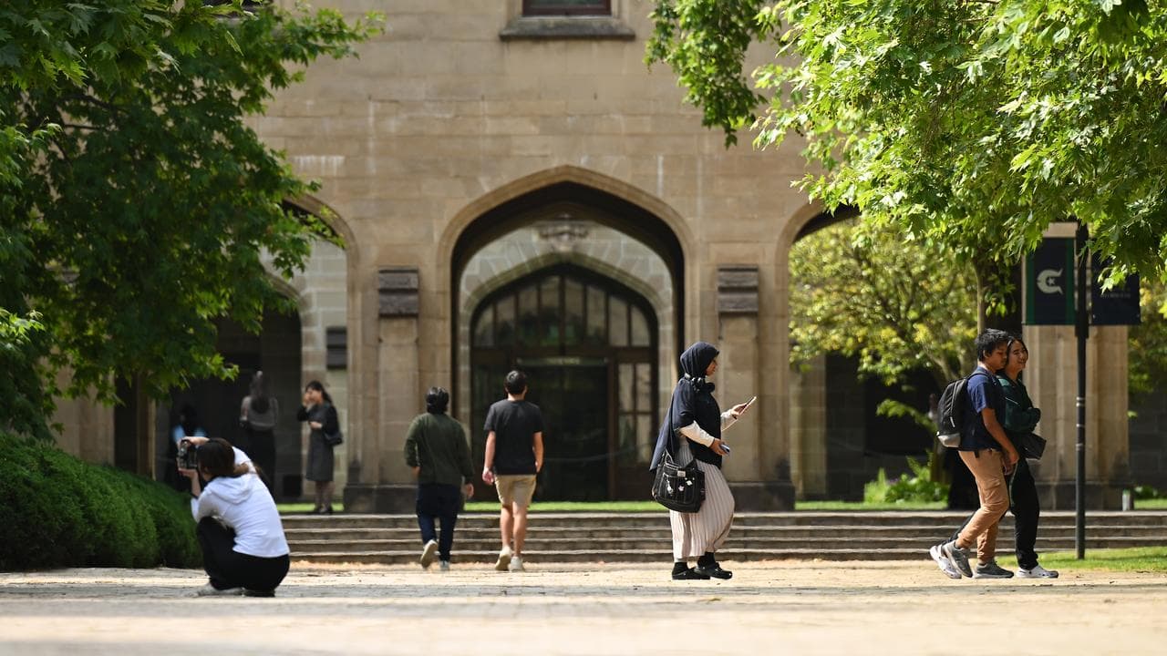 Students at Melbourne University