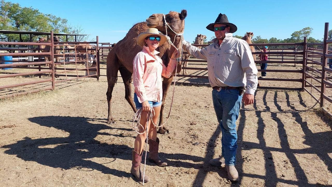 Emily and Luke Parrott at the Oakfield Ranch