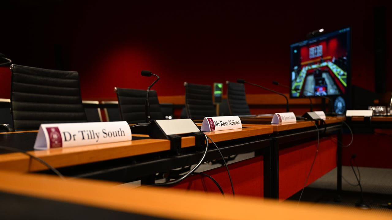 Empty seats at the inquiry