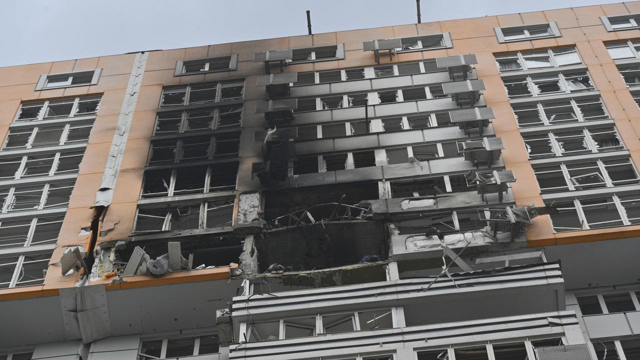 Apartments after Russia's massive air attack in Odesa, Ukraine