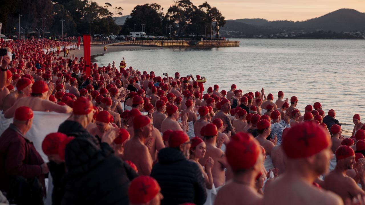 Nude winter solstice swim
