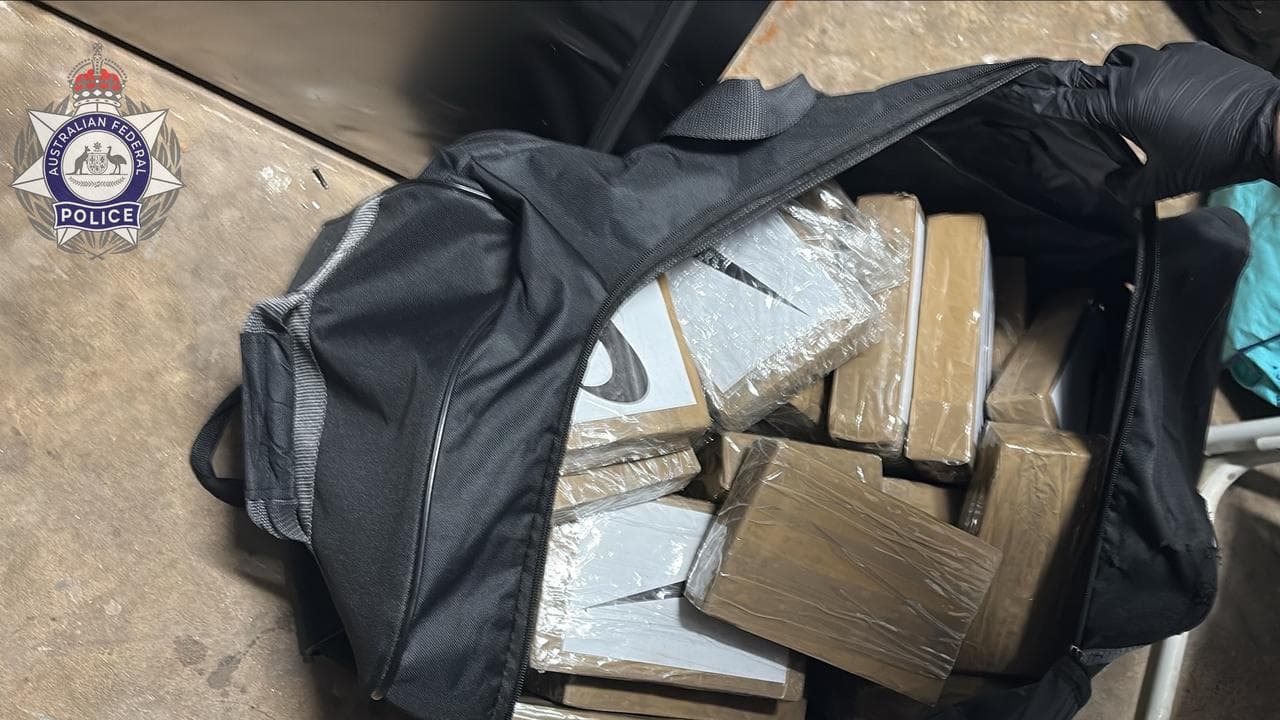 A bag containing an inert substance used by police