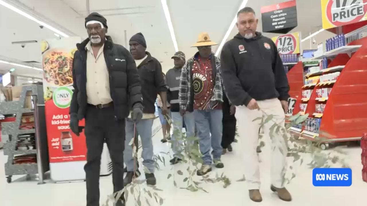 Warlpiri elders participating in a vigil