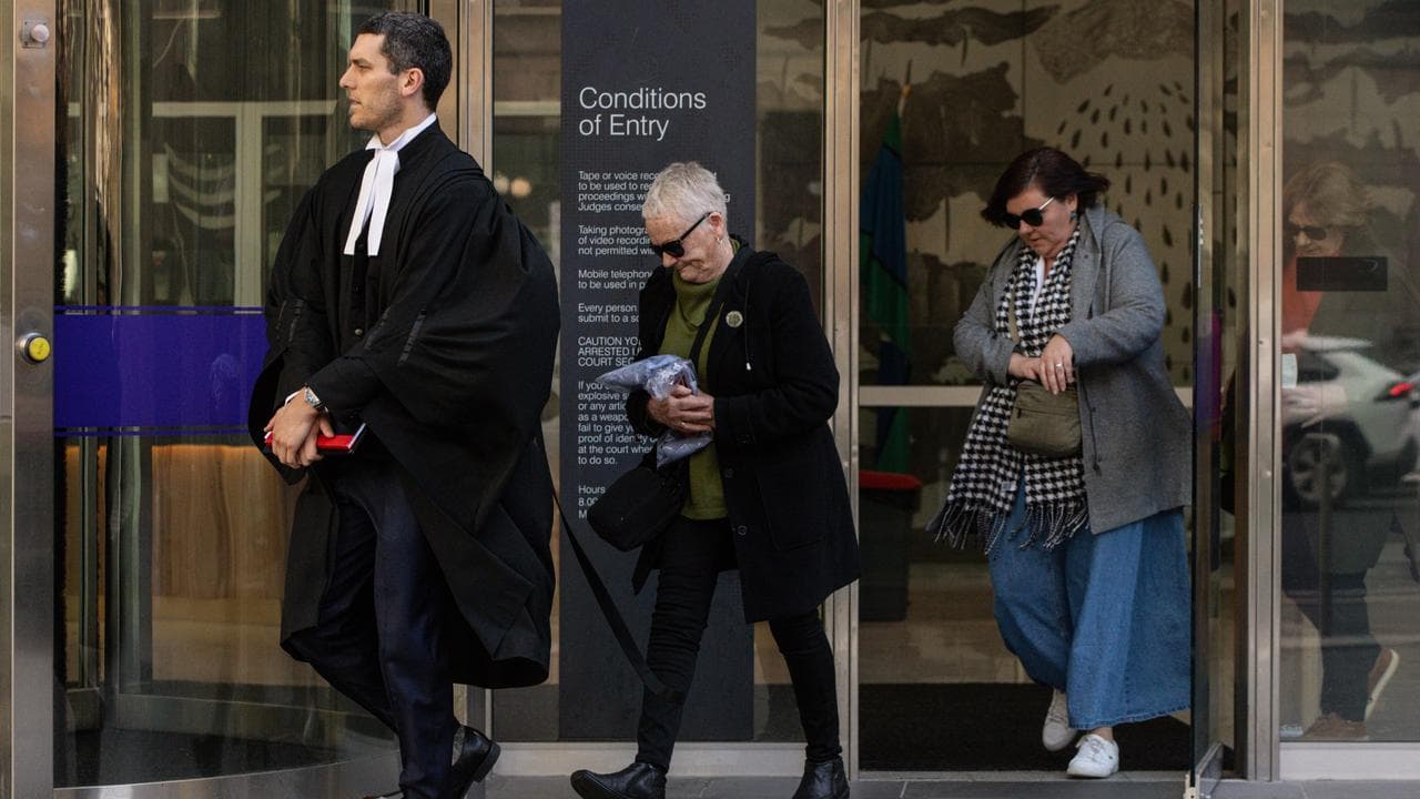 Eccles' lawyer and supporters