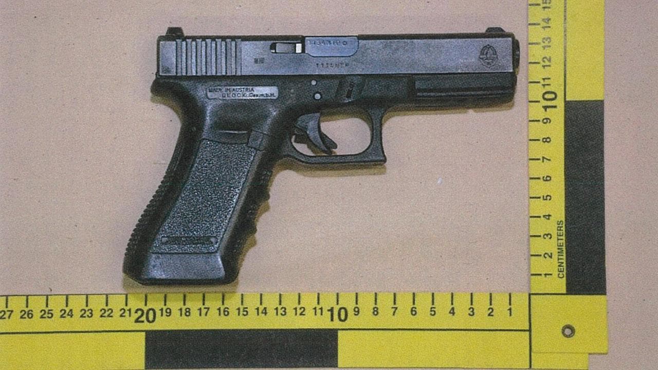 Zachary Rolfe's police issue Glock gun.