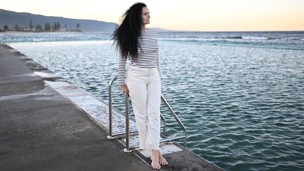 Michelle Newland at Woonona Rock Pool in Wollongong