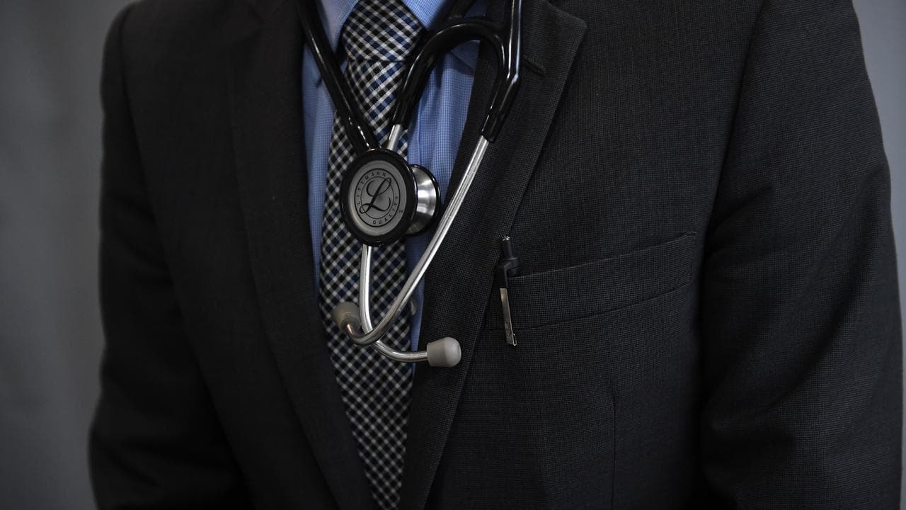 A doctor with s stethoscope.