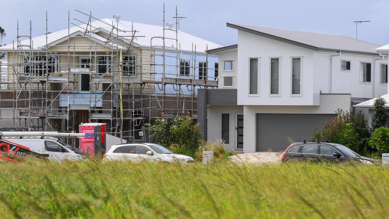 New houses in suburban Brisbane (file image)