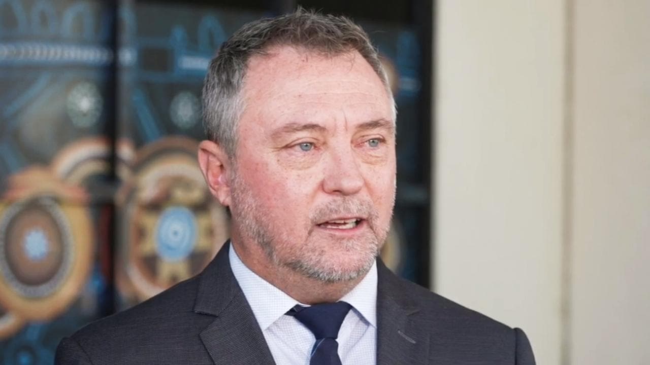 Detective Acting Superintendent Craig Williams speaking to media