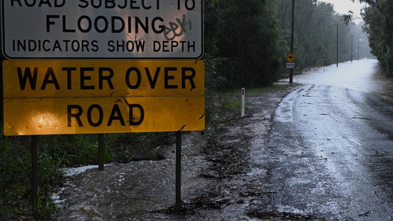 Flooding on a road