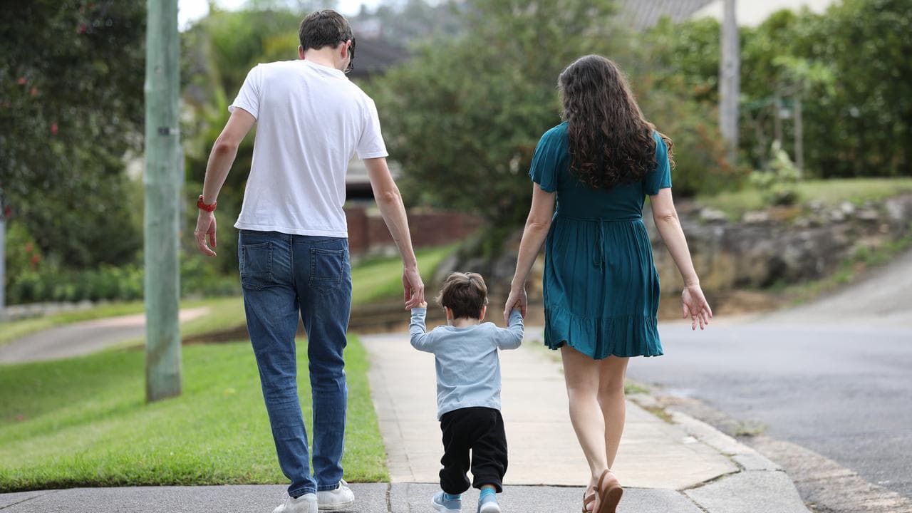 A family with a child 