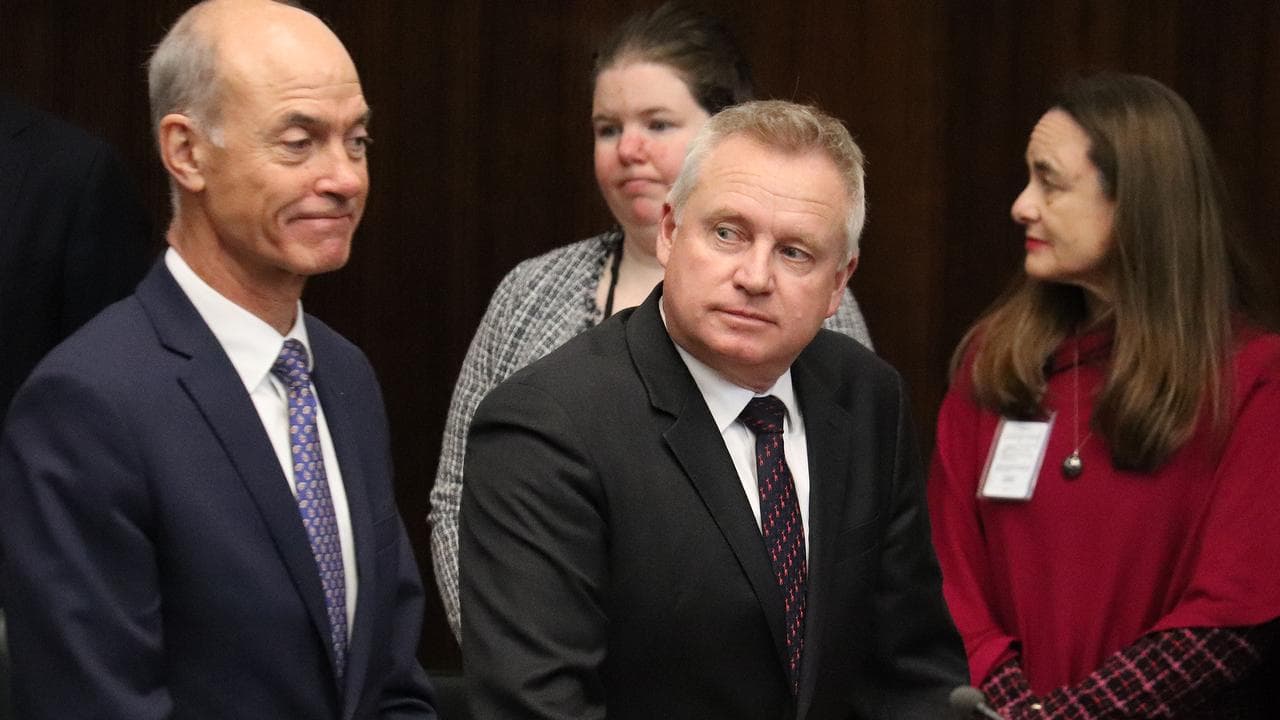 Tasmanian Deputy Premier Guy Barnett and Premier Jeremy Rockliff