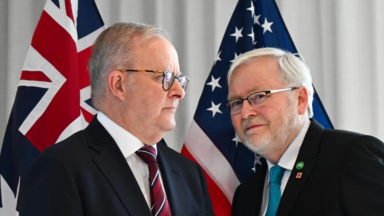 Anthony Albanese and Kevin Rudd