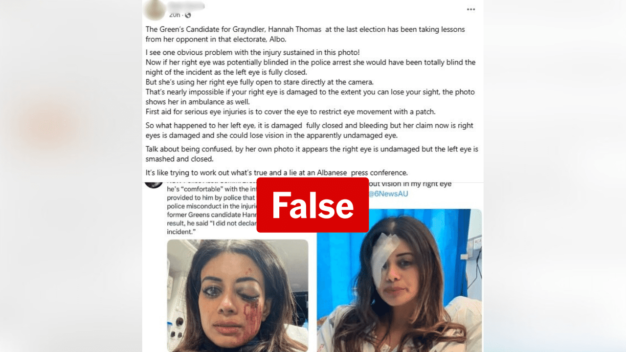 One of the Facebook posts making the false claim.