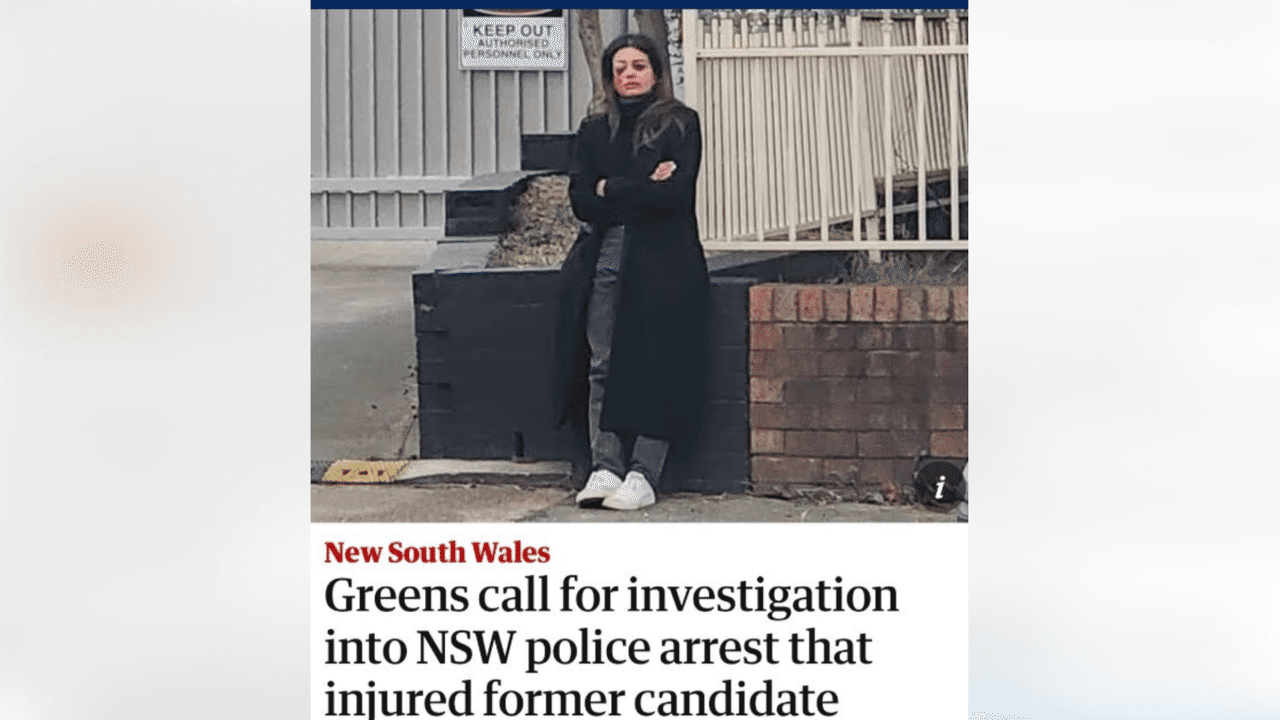 An image posted to X shows Ms Thomas's eye injury.