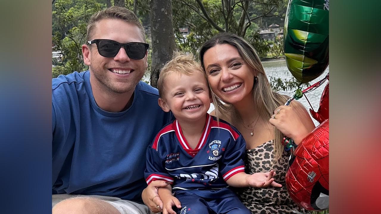 Marcela and Rowan Moon and son Leo