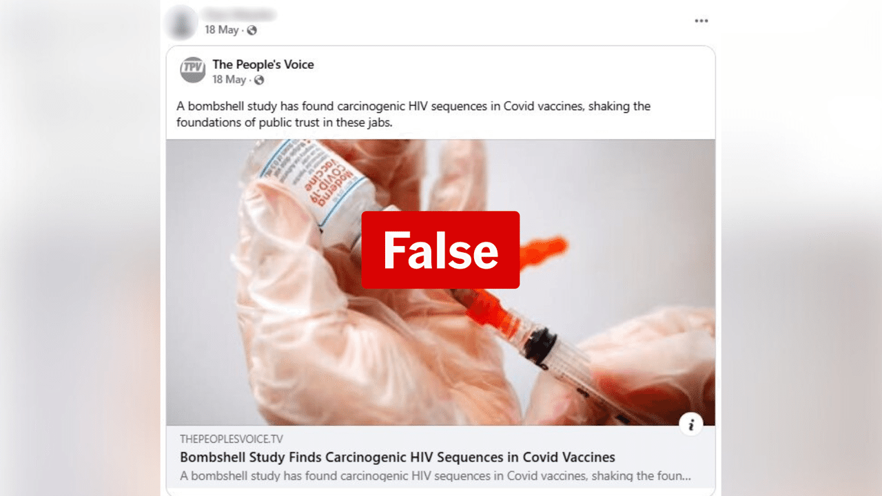 One of the Facebook posts featuring the false claim.