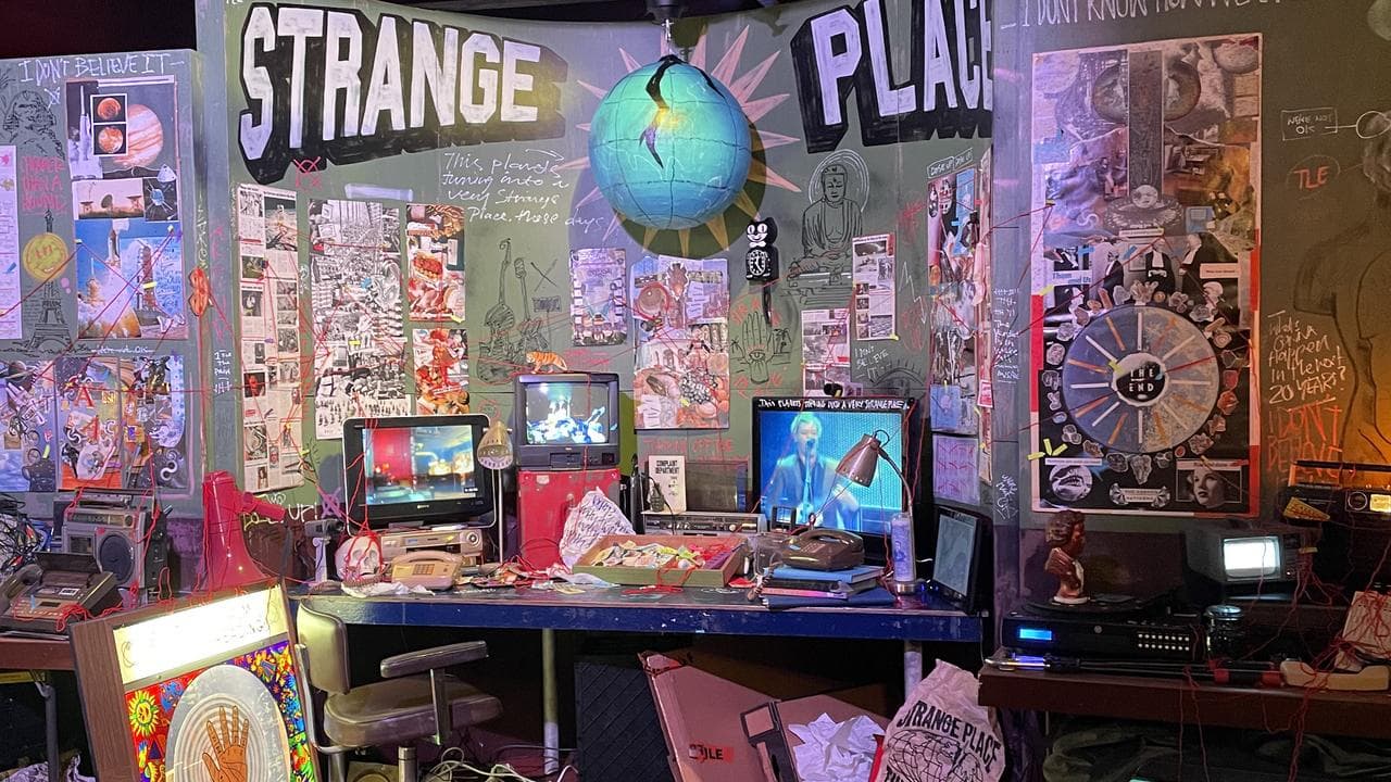 An installation to promote Living End by artist Callum Preston 