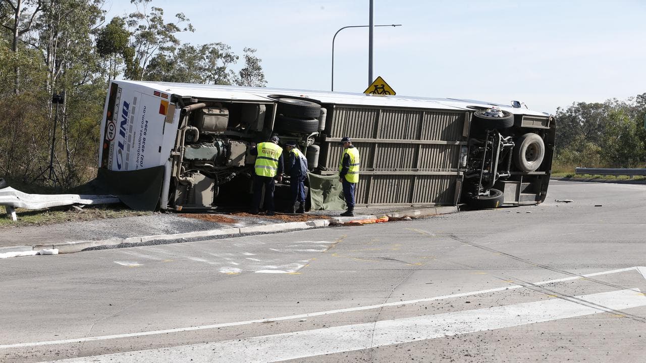 Bus crash scene (file)