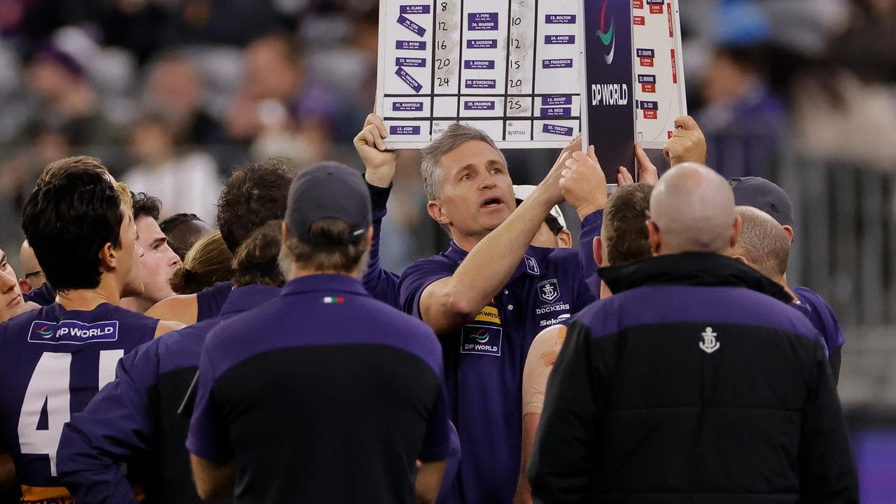 Fremantle coach Justin Longmuir.