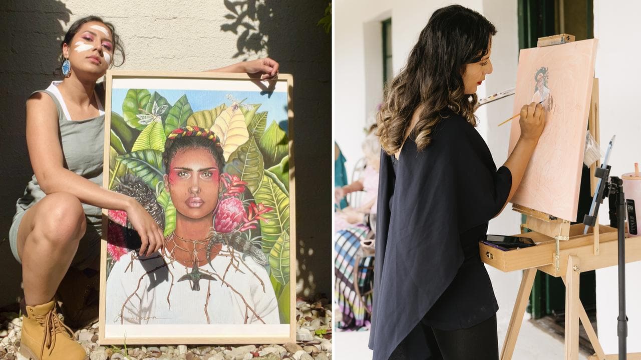 Wiradjuri artist Brandi Salmon